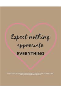 Expect Nothing, Appreciate Everything Notebook