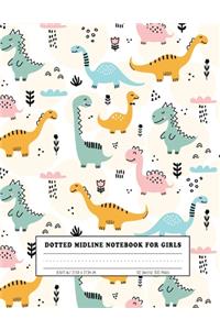 Dotted Midline Notebook For Girls