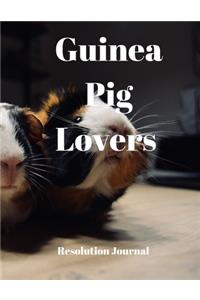 Guinea Pig Lovers Resolution Journal