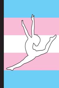 Gymnastics Transgender Flag - College Ruled Lined Composition Book