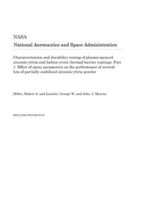 Characterization and Durability Testing of Plasma-Sprayed Zirconia-Yttria and Hafnia-Yttria Thermal Barrier Coatings. Part 1