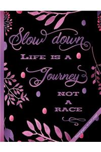Slow Down - Life Is a Journey - Not a Race