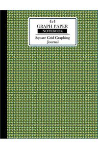 4x4 Graph Paper Notebook. Square Grid Graphing Journal