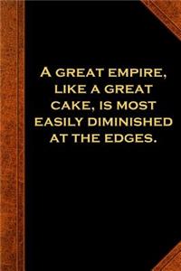 2019 Daily Planner Ben Franklin Quote Great Empire Vintage Style