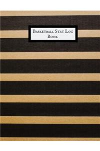Basketball Stat Log Book