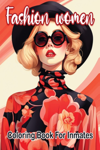 Fashion woman coloring book for inmates