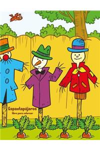 Espantapájaros libro para colorear 1