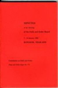 Faith and Order Minutes