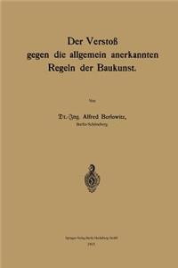 Verstoß Gegen Die Allgemein Anerkannten Regeln Der Baukunst