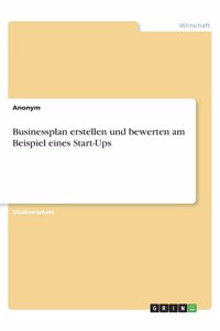 Businessplan erstellen und bewerten am Beispiel eines Start-Ups