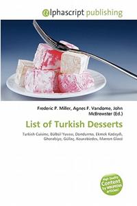 List of Turkish Desserts