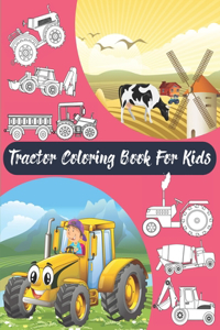 Tractor Coloring Book For Kids