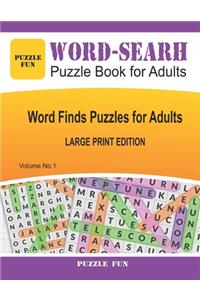 Word Search Puzzle Book for Adults - Large Print Edition