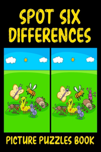 Spot Six Differences Picture Puzzles Book