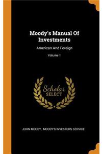 Moody's Manual of Investments