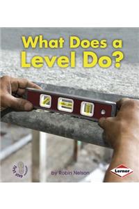 What Does a Level Do?