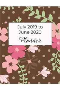 July 2019 to June 2020 Planner
