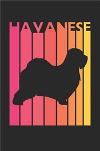 Vintage Havanese Notebook - Gift for Havanese Lovers - Havanese Journal