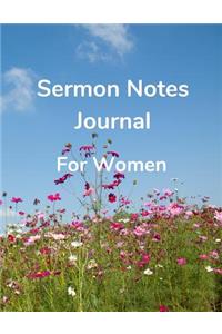Sermon Notes Journal for Women