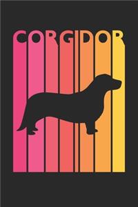 Corgidor Journal - Vintage Corgidor Notebook - Gift for Corgidor Lovers