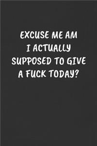 Excuse Me Am I Actually Supposed to Give a Fuck Today?