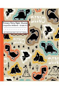 DINO Dinosaurs Primary Story Paper Journal