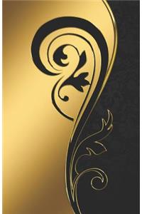 2019-2020 Academic Planner Weekly and Monthly (Black & Gold Floral)