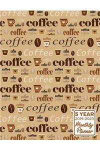 5 Year 2019 - 2023 Monthly Planner