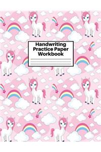 Handwriting Practice Paper Workbook