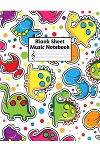 Blank Sheet Music Notebook