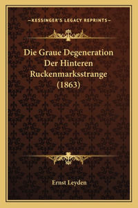 Die Graue Degeneration Der Hinteren Ruckenmarksstrange (1863)