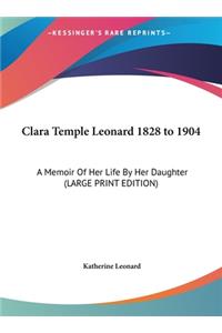 Clara Temple Leonard 1828 to 1904