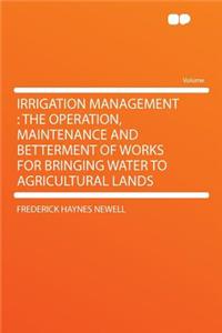 Irrigation Management