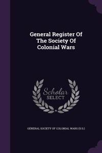 General Register of the Society of Colonial Wars