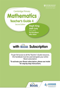 Cambridge Primary Mathematics Teacher's Guide Stage 4 with Boost Subscription