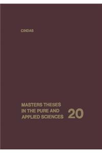 Masters Theses in the Pure and Applied Sciences