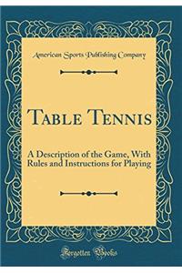 Table Tennis