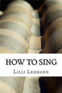 How to Sing