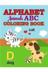 Alphabet Animal ABC Coloring Book