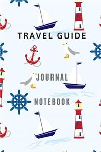 Universal travel guide notebook for all generation the diary journal of places and monuments to visit 6*9 with 105 lined pages