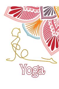 Yoga: Yoga Lined Notebook Journal Daily Planner Diary 8.5"x 11" (Cute Gifts For Yoga Lovers)