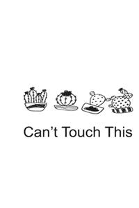 Can't Touch This White Notebook 120 Blank Lined Page (6 x 9)