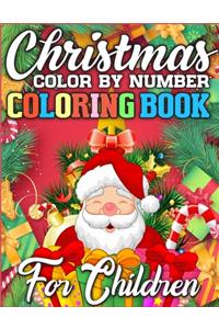 Christmas Color By Number Coloring Book for Children