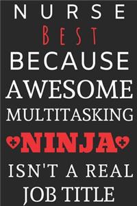 Nurse Best Because Awesome Multitasking Ninja Isn't A Real Job Title