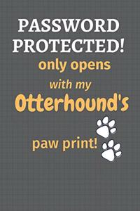 Password Protected! only opens with my Otterhound's paw print!