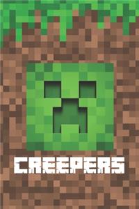 Creepers: Pixel Art Notebook for Gamer Kids