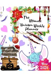 The Ultimate Merry Christmas Unicorn Weekly Planner Year 2020
