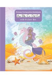 Mermaid Primary Composition Notebook With Picture Box