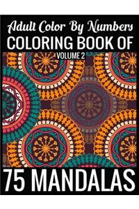 Adult Color By Numbers Coloring Book of Mandalas Volume 2