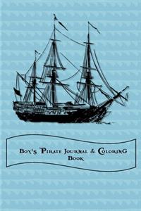 Boy's Pirate Journal & Coloring Book